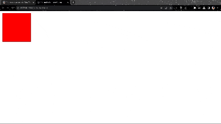 Cuadrado en movimiento con View Transition API