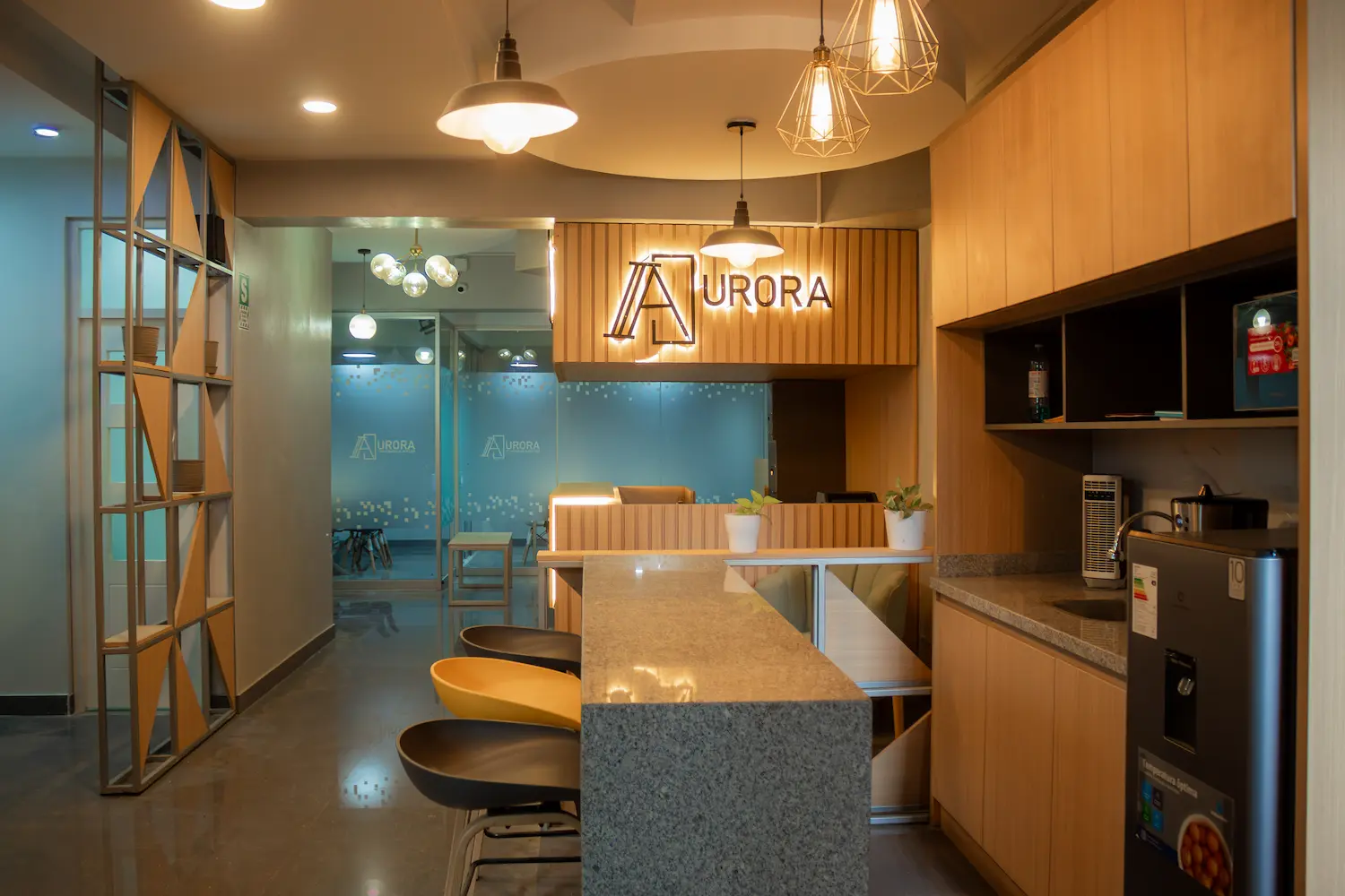 Sala de coworking de Aurora